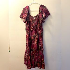 Floral Prairie Dress Maurice’s Size L NWOT